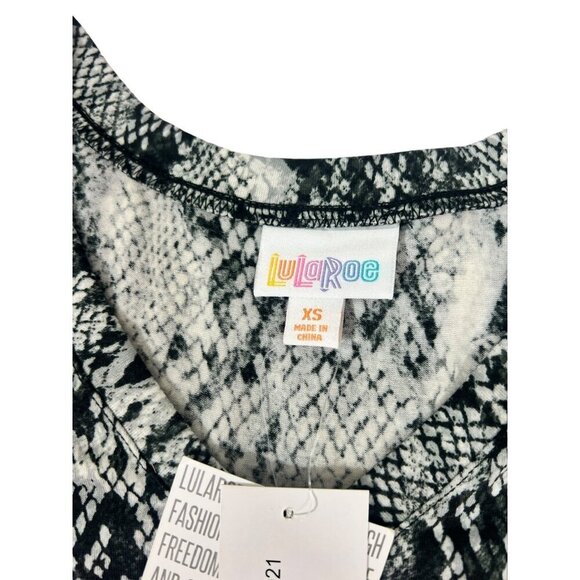 LuLaRoe Emily Women's Animal Print Long Sleeve Short Dress - Picture 4 of 7